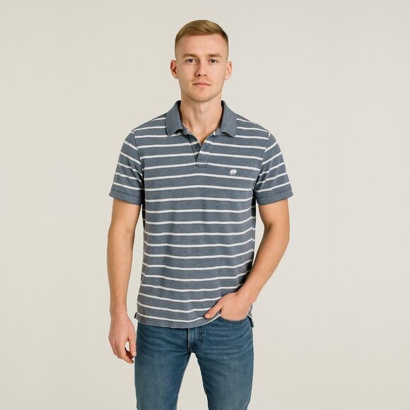 Banana Republic Other - 2/$30 Banana Republic Birdseye Stripe Polo Shirt Buoy Blue Medium #BAG7